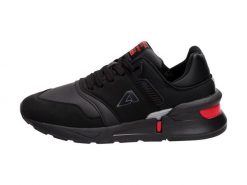 Sportowe buty damskie American Wt31/21 Bk/rd. Czarne buty sportowe na co dzień damskie American CLUB, bez wzorów, ze skóry. Za 119.00 zł.