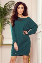 Sukienka oversize z miękkiej bawełny kimonowe rękawy. Sukienki damskie Numoco, na co dzień, m, bez wzorów, z bawełny, bez kołnierzyka, bez ramiączek, maxi, oversize. Za 69.00 zł.
