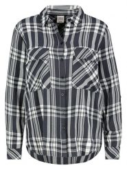 Urban Surface Bluzka w kolorze biało-antracytowym rozmiar: XS. Czarne bluzki damskie Urban Surface, xs, bez wzorów, z wiskozy, bez kołnierzyka, bez ramiączek. Za 43.37 zł.