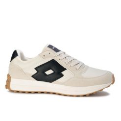 Buty męskie sportowe do chodzenia Lotto CALENTO. Białe buty sportowe na co dzień męskie Lotto, z materiału, bez zapięcia, trekkingowe. Za 139.00 zł.