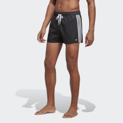Szorty do pływania 3-Stripes CLX Very-Short-Length. Białe szorty męskie Adidas, bez wzorów. Za 140.99 zł.