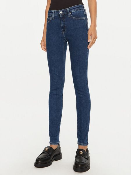 Calvin Klein Jeans Jeansy J20J224020 Granatowy Skinny Fit. Niebieskie jeansy damskie Calvin Klein Jeans. Za 249.99 zł.