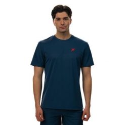 Koszulka treningowa męska Drop Shot Camiseta Egan. Niebieskie t-shirty sportowe męskie DROP SHOT, l, z materiału, bez ramiączek. Za 281.00 zł.