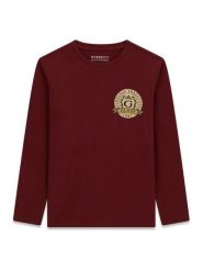 Guess Bluzka L6YI08 K3717 Bordowy Regular Fit. Czerwone t-shirty chłopięce Guess, z aplikacjami, z bawełny, bez ramiączek. Za 94.99 zł.