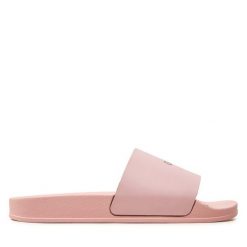 Klapki Off-White. Czerwone klapki damskie OFF-WHITE, bez wzorów, bez obcasa. Za 529.99 zł.