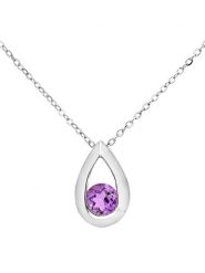 Revoni Złoty naszyjnik z diamentową zawieszką - 46 cm rozmiar: onesize. Szare naszyjniki damskie Revoni, złote. Za 761.99 zł.