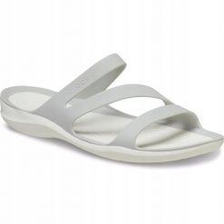 Klapki Dla Dorosłych Crocs Women's Swiftwater. Szare klapki damskie Crocs, z materiału. Za 199.99 zł.