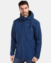 Męska płaszcz outdoorowy Kilpi AYRA-M. Niebieskie płaszcze męskie Kilpi, l, bez wzorów, z materiału, eleganckie. Za 731.89 zł.