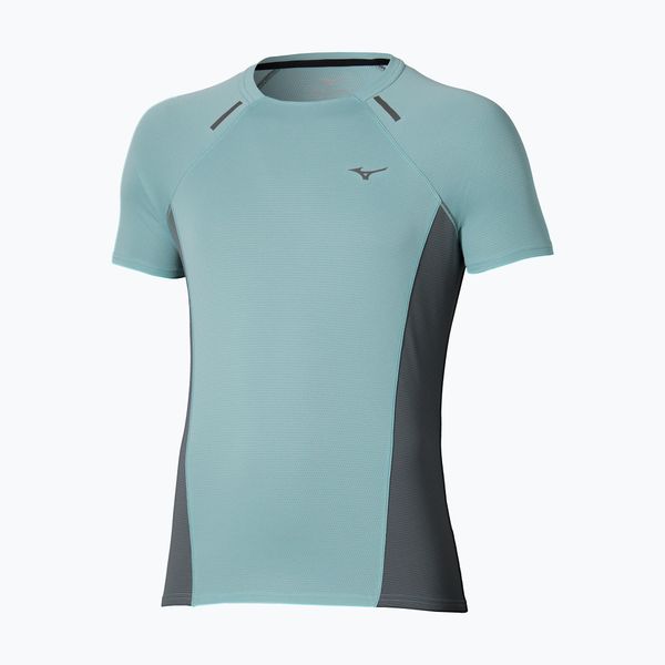 Koszulka do biegania męska Mizuno Active DryAeroFlow Tee. Niebieskie t-shirty sportowe męskie Mizuno, m, z materiału, bez ramiączek, do biegania. Za 229.99 zł.