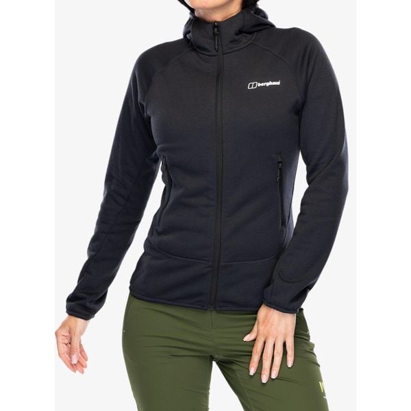 Bluza polarowa damska Berghaus Heuberg Hoody. Czarne bluzy bez kaptura damskie Berghaus, xs, z polaru. Za 361.99 zł.