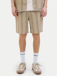Jack & Jones Szorty materiałowe Jaiden 12274758 Beżowy Relaxed Fit. Brązowe szorty męskie Jack & Jones, bez wzorów, z bawełny. Za 89.99 zł.