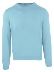 Malo Sweter w kolorze błękitnym rozmiar: XXL. Niebieskie swetry męskie Malo, xxl, z aplikacjami, z kaszmiru, bez kołnierzyka. Za 260.99 zł.