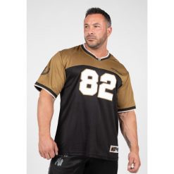 Trenton Koszulka piłkarska - Czarny/Złoty. Żółte t-shirty sportowe męskie GORILLA WEAR, xl, bez ramiączek, na fitness i siłownię. Za 212.00 zł.