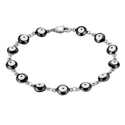 True Rebels Bransoletka Allsehendes Auge ze Stali Nierdzewnej w srebrnym Bransoletki 1 ct Męskie. Szare biżuteria dla mężczyzn True Rebels, srebrne. Za 149.99 zł.