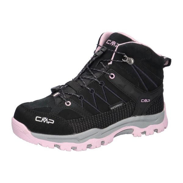 Buty trekkingowe RIGEL MID skóra wodoodporne. Czarne buty trekkingowe męskie CMP, z gumy, bez zapięcia, outdoorowe. Za 395.99 zł.