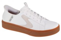 Buty sportowe Sneakersy męskie, Slip-ins: Eden LX - Strando. Białe buty sportowe na co dzień męskie Skechers, z materiału, bez zapięcia, trekkingowe. Za 379.99 zł.