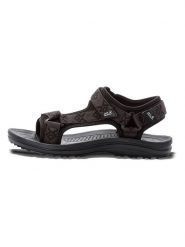 Jack Wolfskin Sandały "Wave Breaker" w kolorze czarnym rozmiar: 40,5. Czarne sandały damskie Jack Wolfskin, bez wzorów, bez obcasa. Za 219.60 zł.