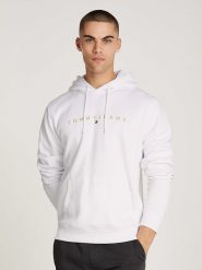 TOMMY JEANS Bluza w kolorze białym rozmiar: L. Białe bluzy z kapturem męskie Tommy Jeans, l, z jeansu. Za 250.94 zł.