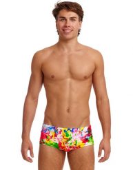 Kąpielówki Funky Trunks Ink Jet - trunki męskie. Brązowe kąpielówki męskie FUNKY TRUNKS, l, bez wzorów, z materiału, do pływania. Za 139.00 zł.