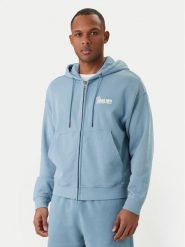 Guess Jeans Bluza M6GQB6 KCPR1 Niebieski Boxy Fit. Niebieskie bluzy bez kaptura męskie Guess Jeans, m, z bawełny. Za 439.99 zł.