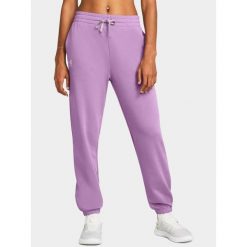 Spodnie dresowe damskie UNDER ARMOUR Rival Terry Joggers. Fioletowe spodnie dresowe damskie Under Armour, s, bez wzorów, z dresówki. W wyprzedaży za 220.05 zł.