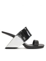 United Nude Klapki Loop Hi 10005766132 Srebrny. Szare klapki damskie United Nude, bez wzorów, ze skóry, bez obcasa. Za 839.99 zł.