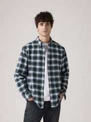 Levi's Koszula - Relaxed fit - w kolorze błękitno-zielonym rozmiar: XL. Niebieskie koszule męskie Levi's, s, bez wzorów, z bawełny, bez kołnierzyka, bez ramiączek. Za 122.67 zł.