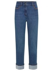 Olsen Dżinsy - Straight fit - w kolorze niebieskim rozmiar: 38. Niebieskie jeansy damskie Olsen, z podwyższonym stanem. Za 143.99 zł.