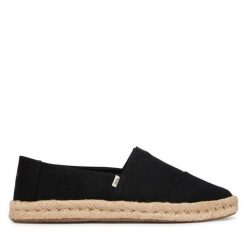Espadryle Toms. Czarne espadryle damskie Toms, bez wzorów, bez obcasa. Za 319.99 zł.