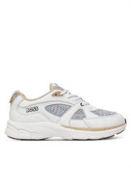 BOSS Sneakersy J52815 S Biały. Białe buty sportowe chłopięce Boss, bez wzorów, ze skóry, bez zapięcia. Za 719.99 zł.