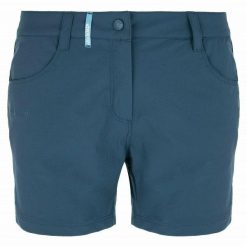 Damskie spodenki outdoorowe Kilpi BREE-W. Niebieskie szorty damskie Kilpi, bez wzorów, z materiału, eleganckie. Za 138.03 zł.