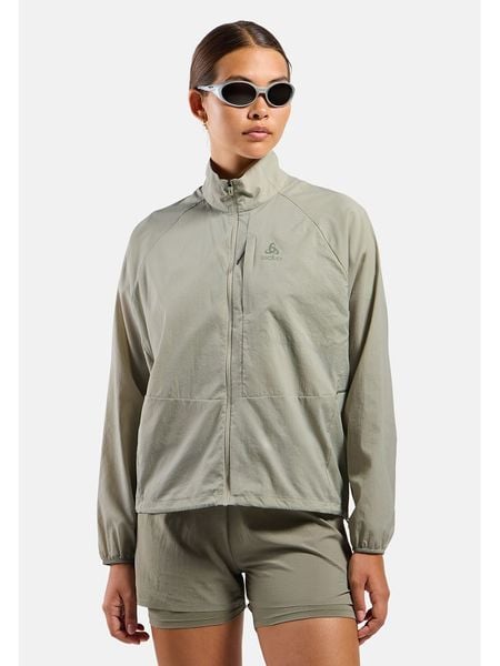 Odlo Kurtka "Zeroweight" w kolorze khaki do biegania rozmiar: M. Brązowe kurtki do biegania damskie Odlo, m, bez wzorów, bez kaptura. Za 304.95 zł.