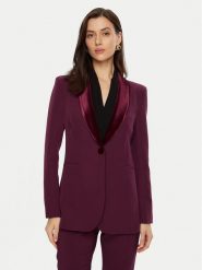 Rinascimento Marynarka CFC0121905003 Bordowy Regular Fit. Czerwone marynarki i żakiety damskie RINASCIMENTO, l, bez wzorów, z syntetyku. Za 349.99 zł.