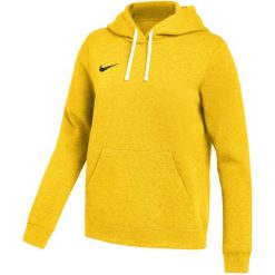 Bluza damska Nike Park 26 Fleece Hoodie, żółta. Żółte bluzy bez kaptura damskie Nike, z bawełny. Za 186.99 zł.