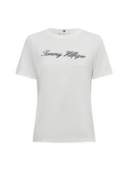 Tommy Hilfiger Koszulka Kobiety Bawełna biały, L. Białe t-shirty damskie Tommy Hilfiger, l, bez wzorów, z bawełny, bez kołnierzyka. Za 189.95 zł.