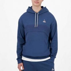 Bluza polarowa LE COQ SPORTIF 2520871L Niebieski. Niebieskie bluzy bez kaptura męskie Le Coq Sportif, l, z polaru. Za 392.99 zł.