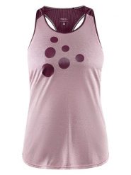 Craft Top sportowy "Eaze" w kolorze jasnoróżowym rozmiar: L. Różowe topy damskie Craft, l, bez wzorów, z materiału, bez ramiączek. Za 52.55 zł.