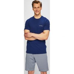 Calvin Klein Underwear - Piżama. Niebieskie piżamy męskie Calvin Klein Underwear, m, bez wzorów, z bawełny, bez ramiączek. W wyprzedaży za 219.90 zł.