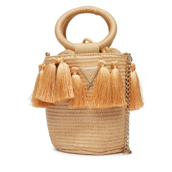 Torebka Guess. Brązowe torebki klasyczne damskie Guess, z aplikacjami, bez dodatków. Za 269.99 zł.