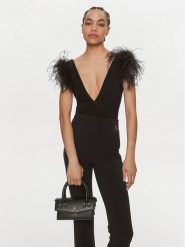 Patrizia Pepe Torebka 8B0111/L061-K103 Czarny. Czarne torebki klasyczne damskie Patrizia Pepe, bez wzorów, ze skóry, bez dodatków. Za 1,339.00 zł.