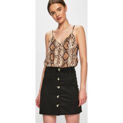 Tally Weijl - Spódnica. Żółte spódniczki damskie TALLY WEIJL, l, bez wzorów, z dzianiny, z podwyższonym stanem, mini, dopasowane. W wyprzedaży za 39.90 zł.