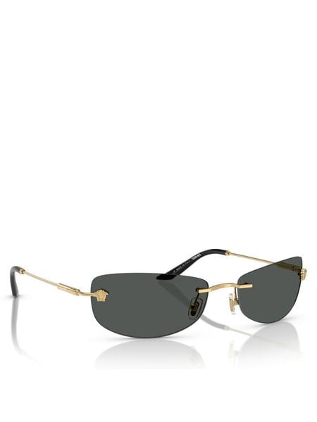Versace Okulary przeciwsłoneczne 0VE2279 60 100287 Złoty. Żółte okulary przeciwsłoneczne męskie Versace, z tworzywa sztucznego. Za 999.99 zł.