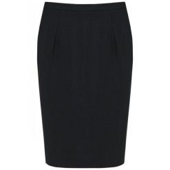 Damska prosta spódnica Kariban Premium. Czarne spódniczki damskie KARIBAN, bez wzorów, eleganckie, proste. W wyprzedaży za 269.50 zł.