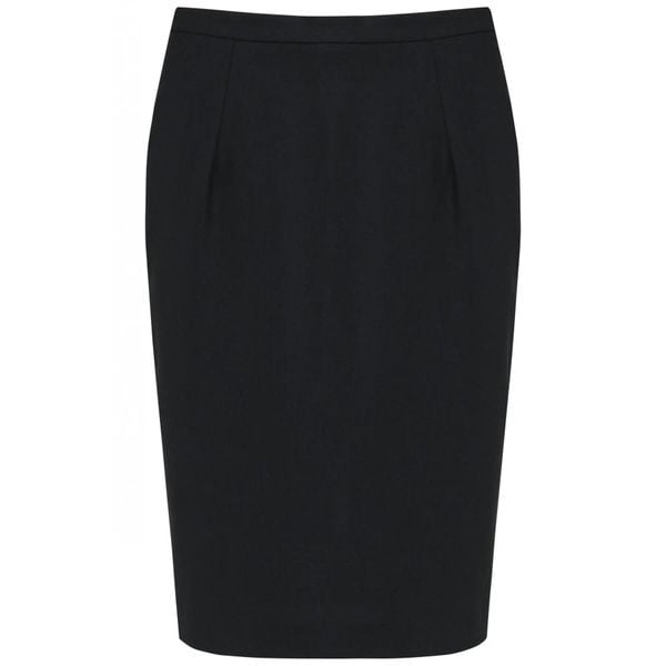 Damska prosta spódnica Kariban Premium. Czarne spódniczki damskie KARIBAN, bez wzorów, eleganckie, proste. W wyprzedaży za 269.50 zł.