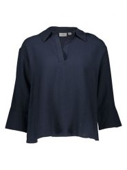 JDY Bluzka "Pepper" w kolorze granatowym rozmiar: XL. Niebieskie bluzki damskie JDY, xl, bez wzorów, bez kołnierzyka, bez ramiączek. Za 92.42 zł.