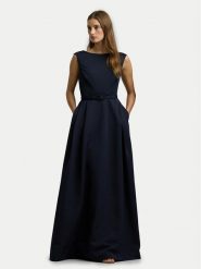 Lauren Ralph Lauren Sukienka wieczorowa 253899332003 Granatowy Slim Fit. Niebieskie sukienki damskie Lauren Ralph Lauren, bez wzorów, z syntetyku, wizytowe, bez kołnierzyka, bez ramiączek. Za 899.99 zł.