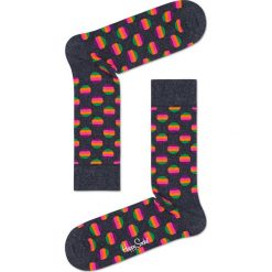 Happy Socks - Skarpety Sunrise Dot. Czarne skarpetki damskie Happy Socks, bez wzorów, z bawełny. Za 39.90 zł.