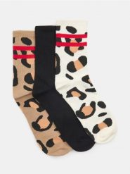 Skarpetki w panterkę 3 pack - wielobarwny. Skarpetki damskie Sinsay, bez wzorów. Za 15.99 zł.