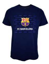 Koszulka FC Barcelona - licencjonowana. Niebieskie t-shirty damskie FC Barcelona, s, bez wzorów, z bawełny, bez kołnierzyka. Za 109.00 zł.