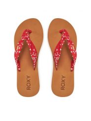 Roxy Japonki ARJL101175 Czarny. Czarne klapki damskie Roxy, bez wzorów, z materiału, bez obcasa. Za 109.99 zł.